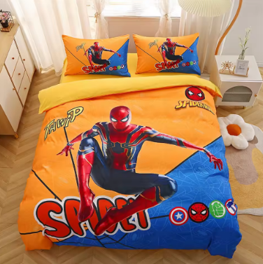 Marvels Spider-Man Reversible Duvet Cover Set,Hero Spidey Spiderman Bedding Set Includes Duvet and Pillowcase for Boys and Girls