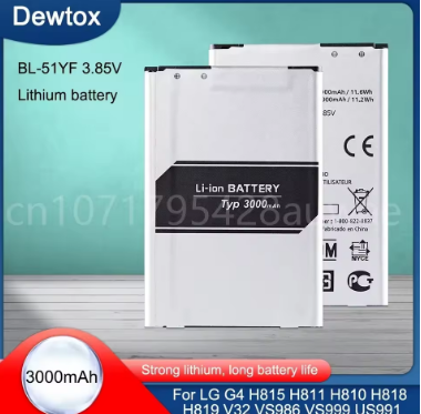 BL-51YF BL51YF BL 51YF 3000mAh Mobile Phone Battery for LG G4 H810 H815 H818 F500 US991 VS986 Bateria Batteries