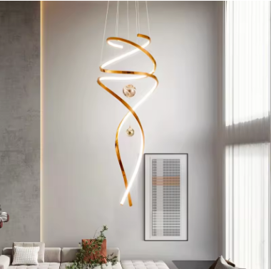 Villa Stair home living room decoration Chandelier Pendant Ceiling lamps dining dine room indoor lighting hanging light fixture