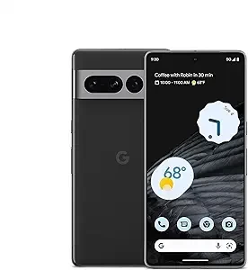 Google Pixel 7 Pro - 5G Android Phone - Unlocked Smartphone with Telephoto/Wide Angle Lens, and 24-Hour Battery - 128GB - Obsidian