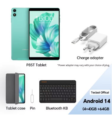 Teclast P85T Android 14 Tablet 8 Inch IPS 4+6GB RAM 64GB ROM A523 8-core Widevine L1 Wi-fi 6 Type-C 5000mAh Tablet PC Metal Body